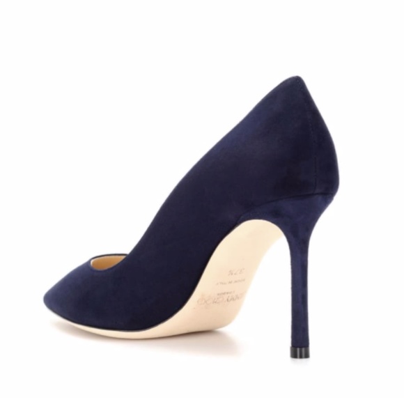 JIMMY CHOO Suede  Pumps in navy - Picture 7 of 10